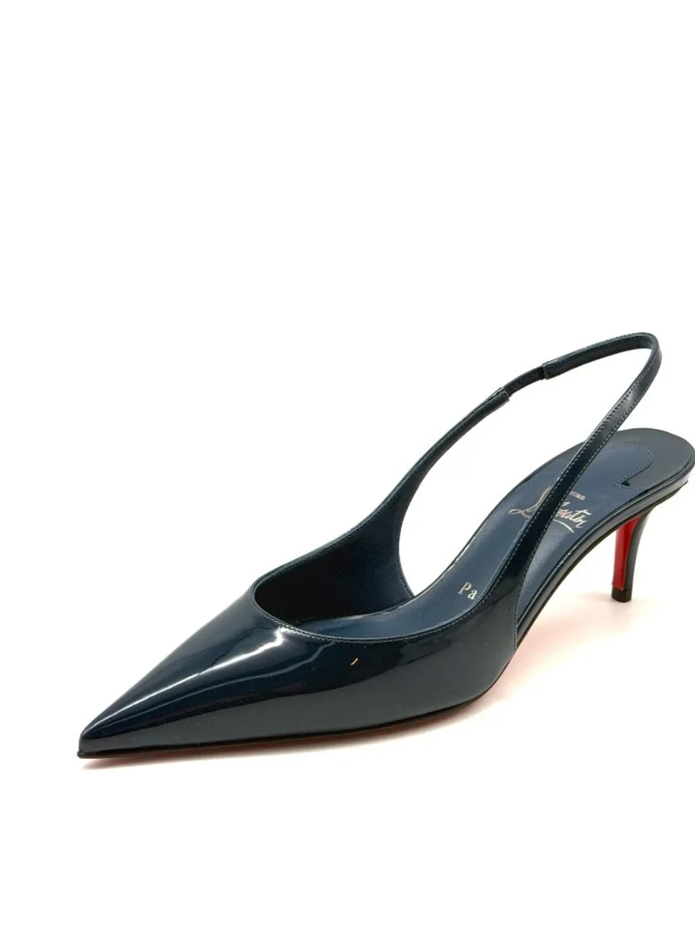 Christian Louboutin MISS Z SLING BACK 60 Slingback Sandals Heels Shoes - Picture 4 of 16